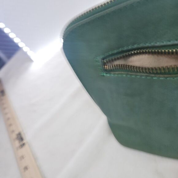 Pratesi Firenze Italian Leather Grass Green shoulder Cross Body‎ Small bag, EUC - Picture 6 of 11